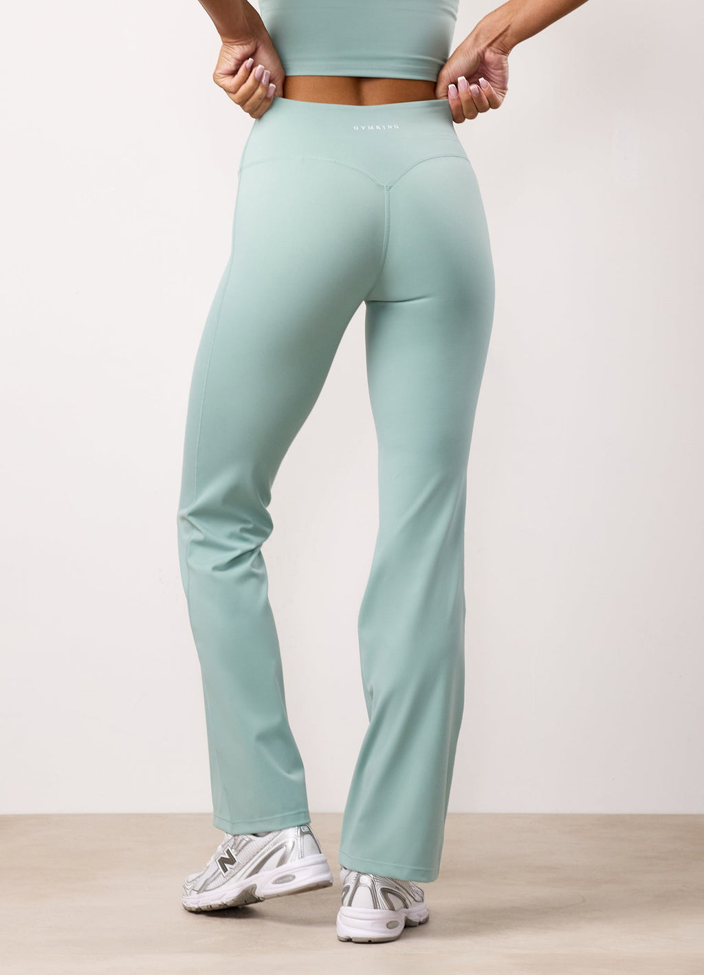 Gym King 365 Flared Yoga Legging Petite - Green Mist