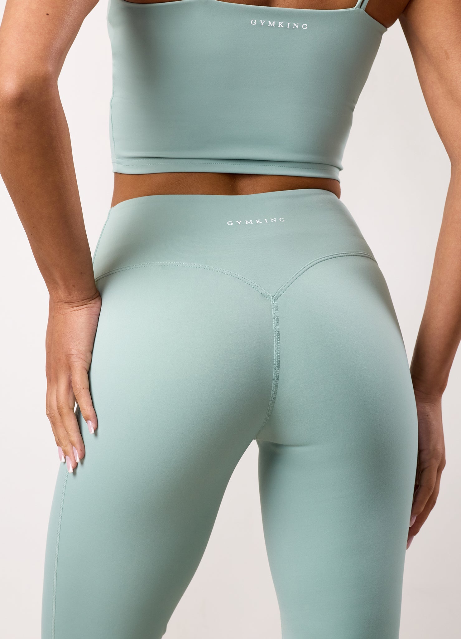 Gym King 365 Flared Yoga Legging - Green Mist