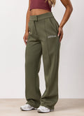 Gym King Powered By Belief Straight Leg Jogger - Warm Khaki