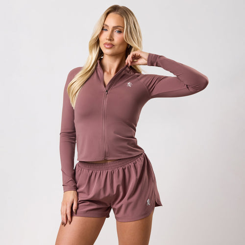 Gym King 365 Full Zip Funnel - Brown Plum
