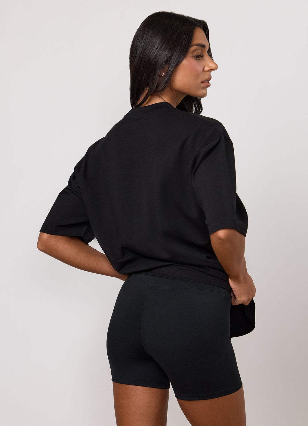 Gym King 365 Micro Loopback Boxy Tee - Black