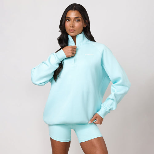 Gym King 365 Raglan Sleeve Funnel - Pale Turquoise