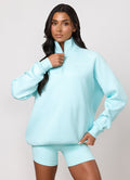 Gym King 365 Raglan Sleeve Funnel - Pale Turquoise