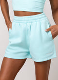 Gym King 365 Fleece Short - Pale Turquoise