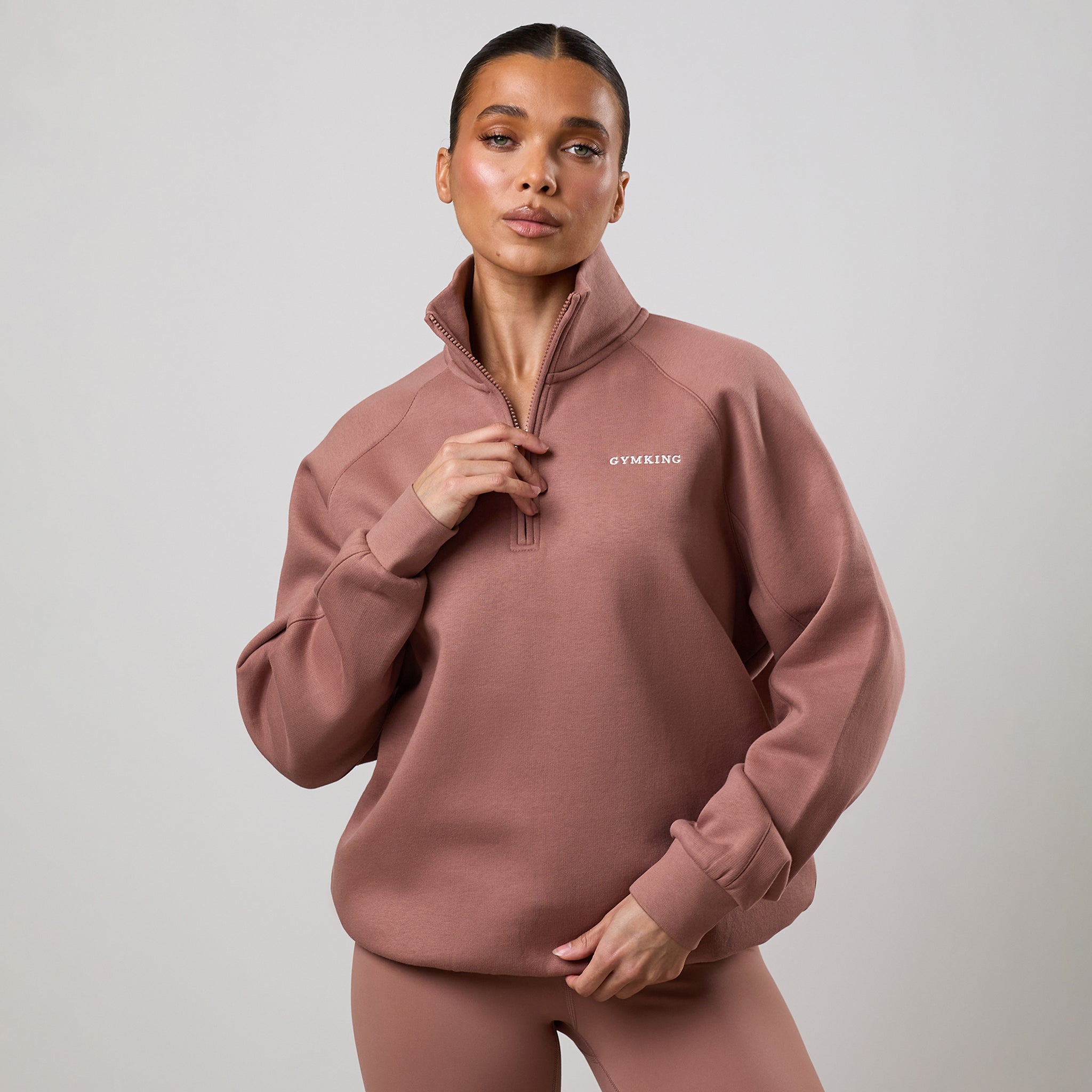 Gym King 365 Raglan Sleeve Funnel - Pale Chestnut