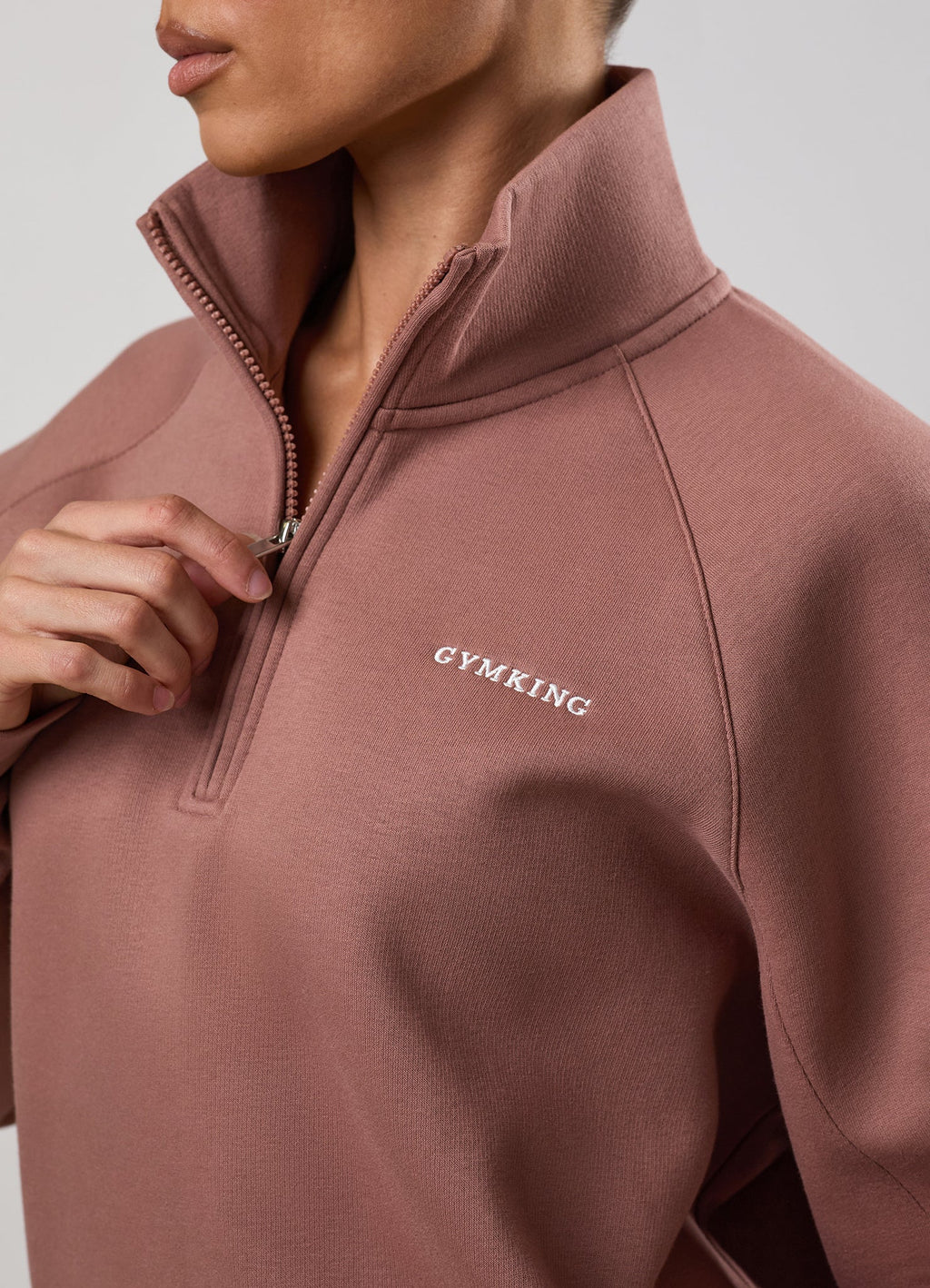 Gym King 365 Raglan Sleeve Funnel - Pale Chestnut