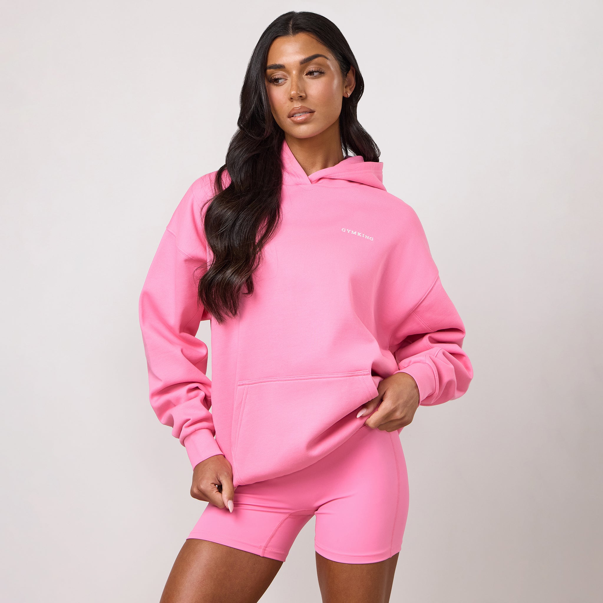 Gym King 365 Relaxed Fit Hoodie - Carnation Pink