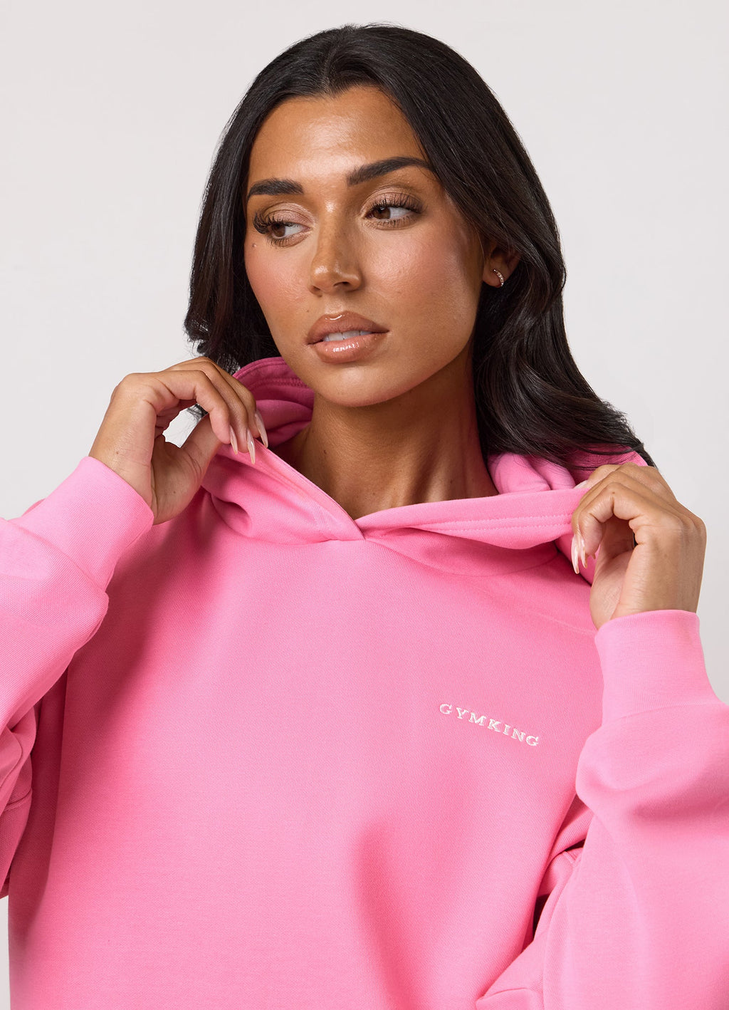 Gym King 365 Relaxed Fit Hoodie - Carnation Pink
