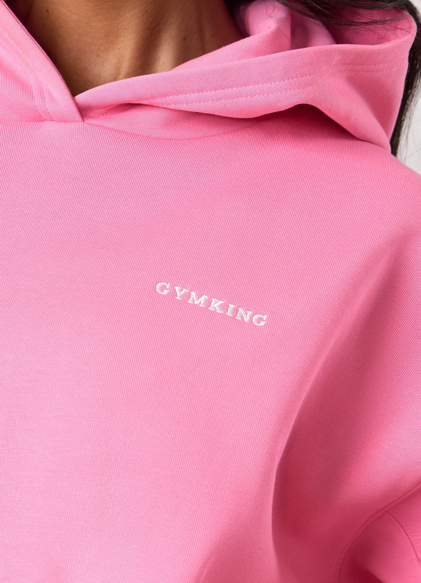 Gym King 365 Relaxed Fit Hoodie - Carnation Pink