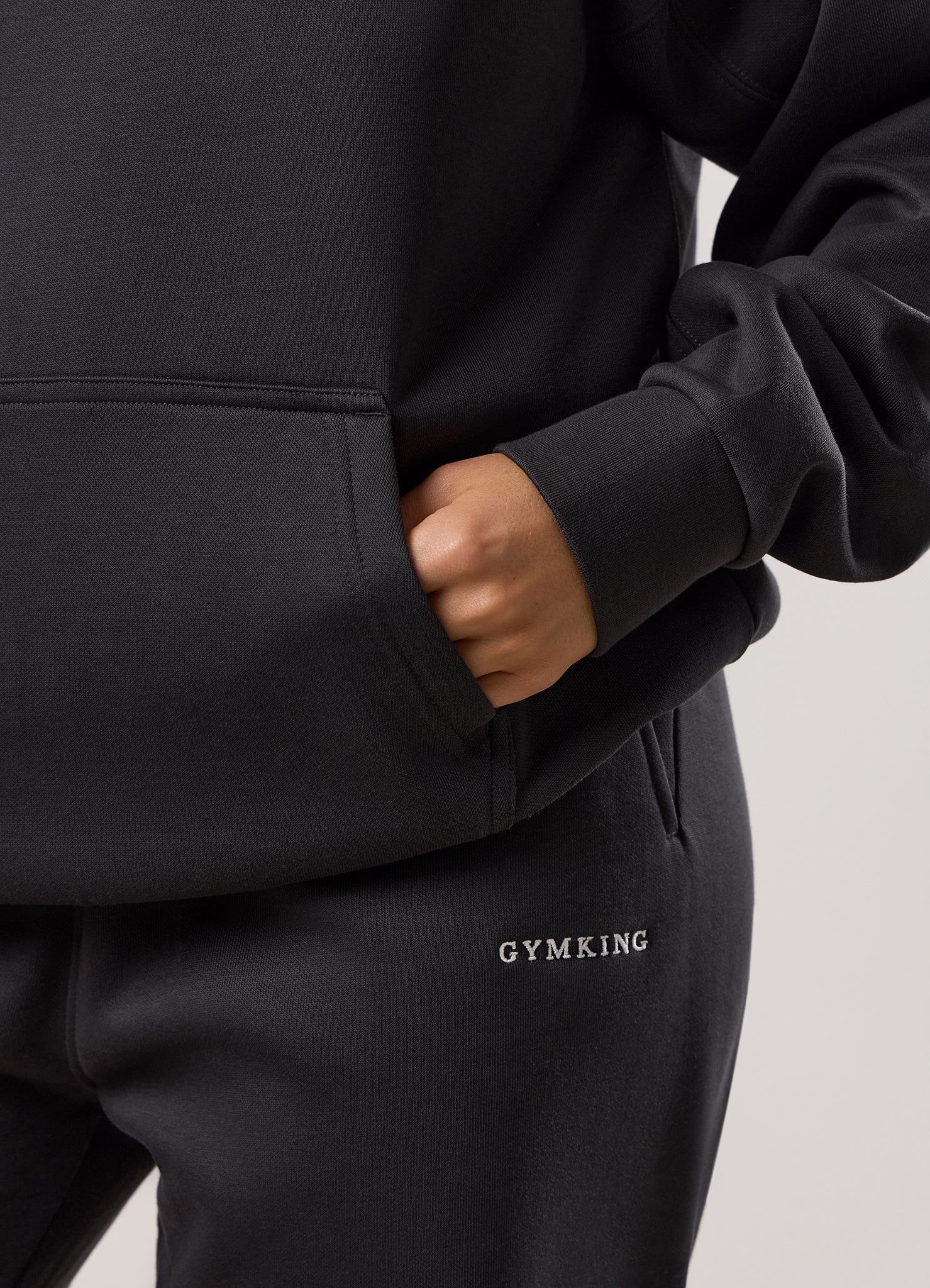Gym King 365 Relaxed Fit Hoodie - Dark Pewter