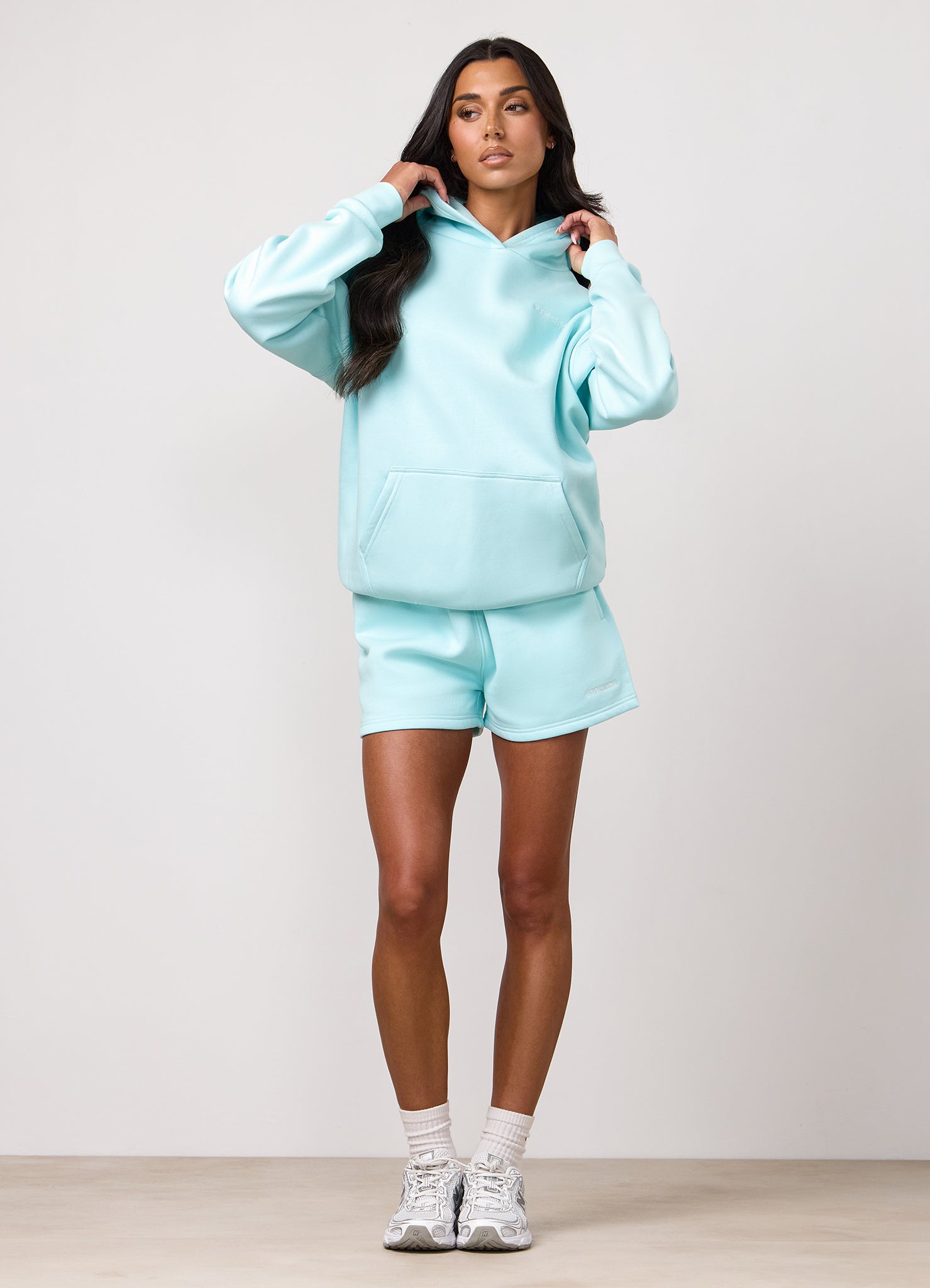 Gym King 365 Relaxed Fit Hoodie - Pale Turquoise