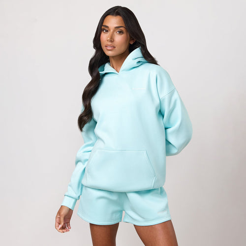 Gym King 365 Relaxed Fit Hoodie - Pale Turquoise