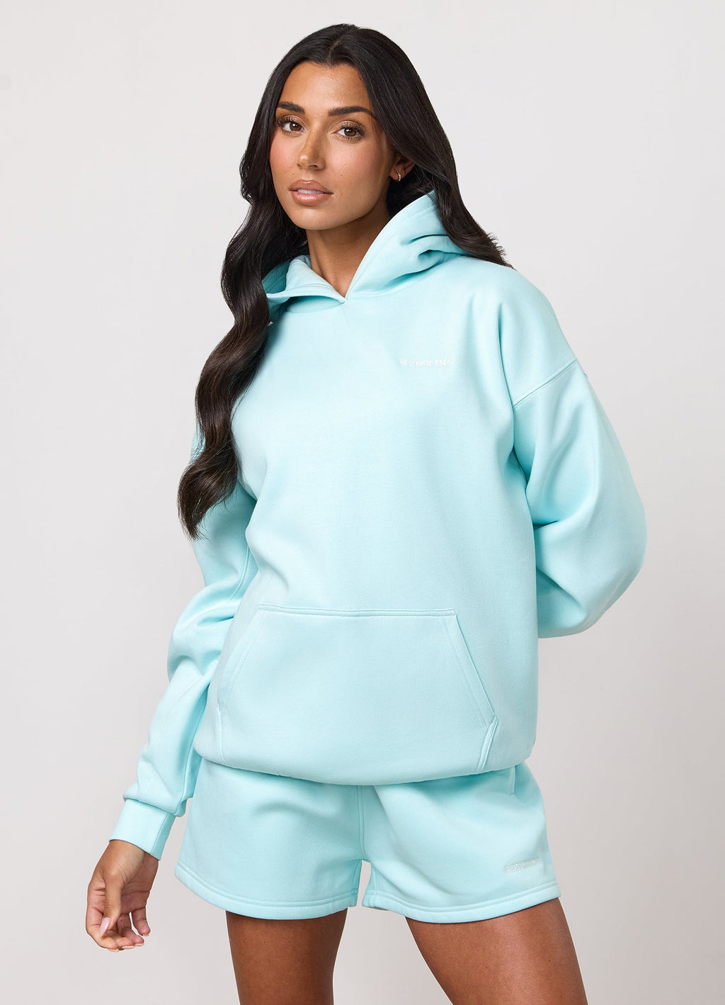 Gym King 365 Relaxed Fit Hoodie - Pale Turquoise