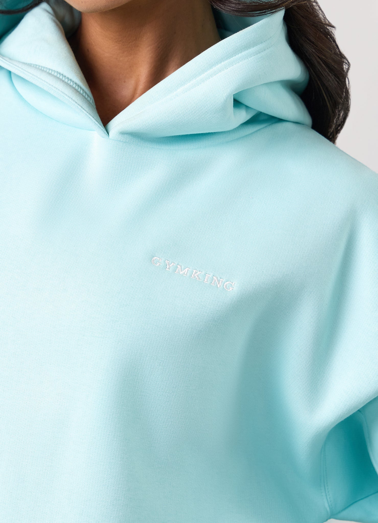 Gym King 365 Relaxed Fit Hoodie - Pale Turquoise