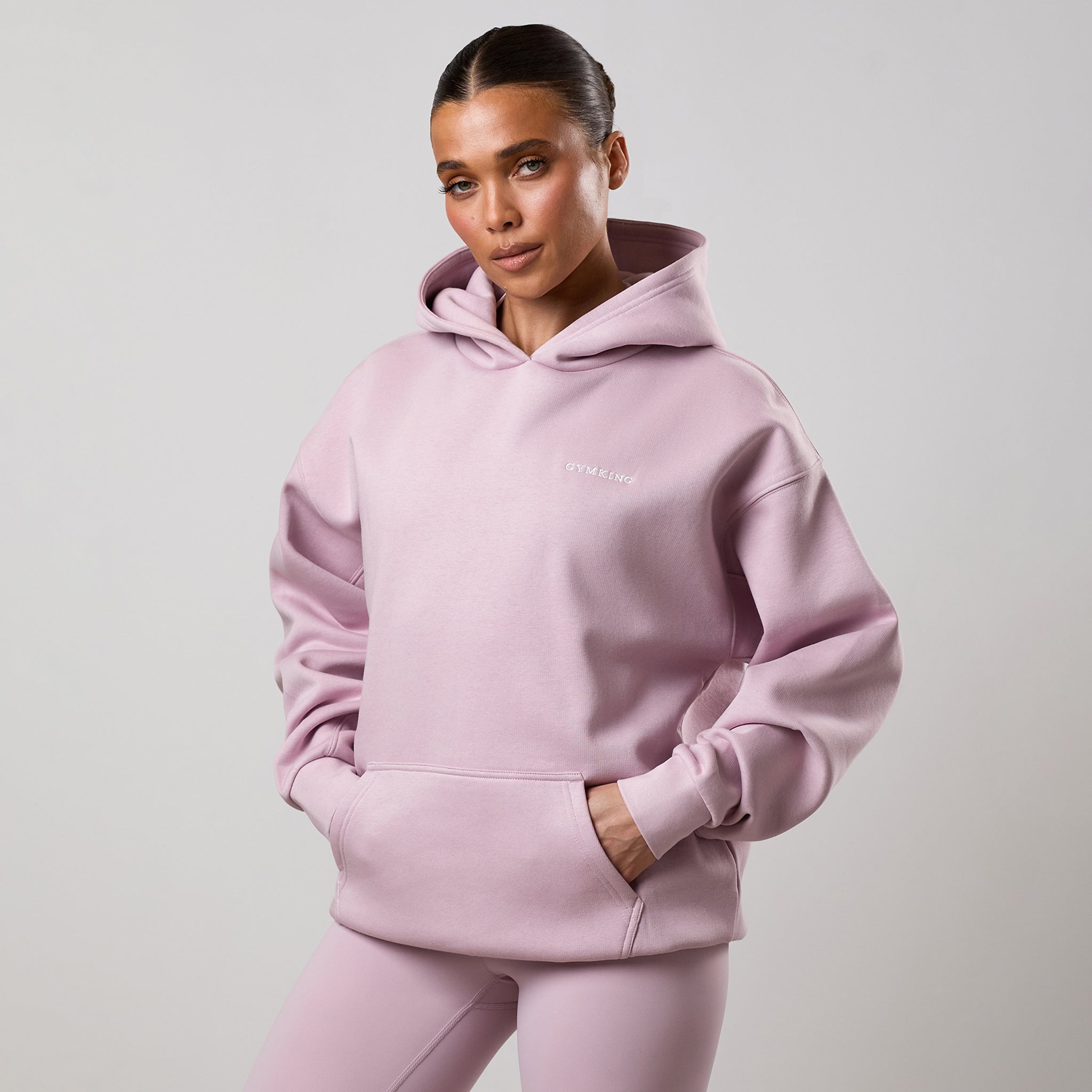 Gym King 365 Relaxed Fit Hoodie - Muted Mauve