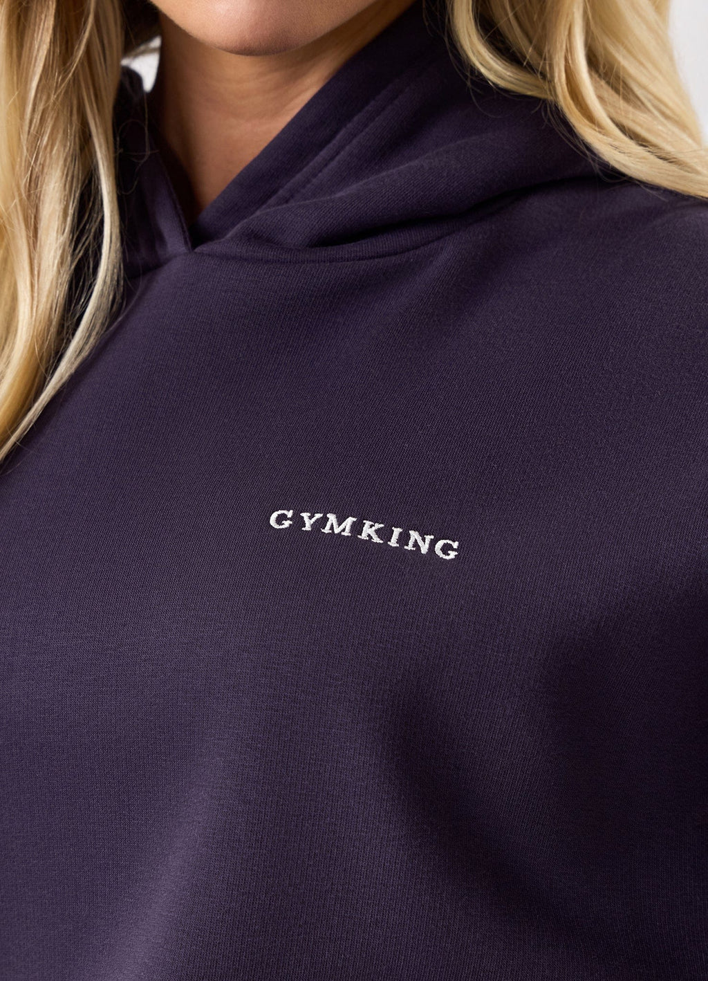 Gym King 365 Relaxed Fit Fleece Hoodie - Aubergine