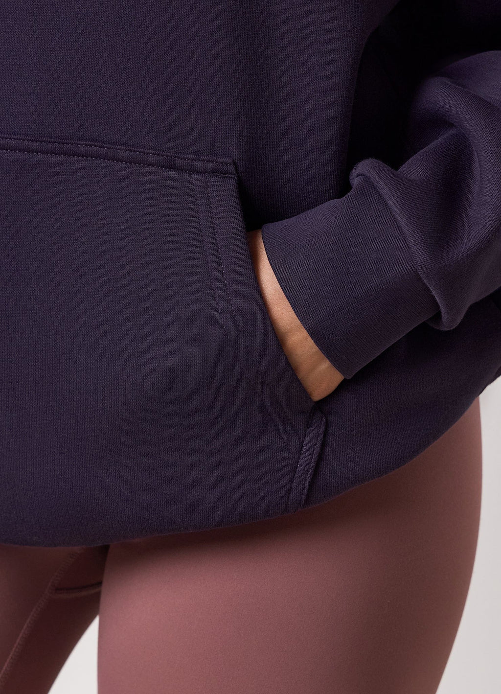 Gym King 365 Relaxed Fit Fleece Hoodie - Aubergine