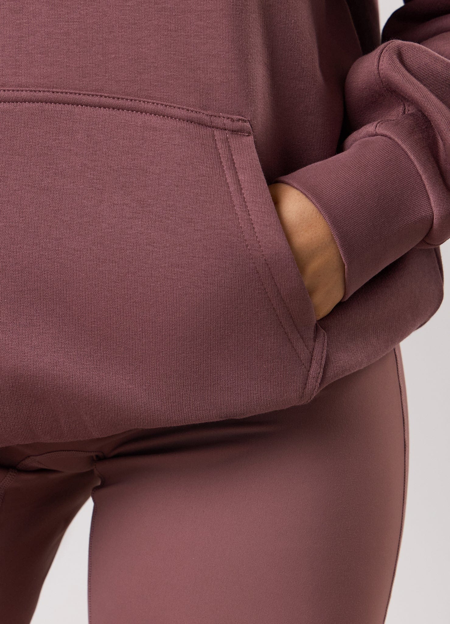 Gym King 365 Relaxed Fit Fleece Hoodie - Brown Plum