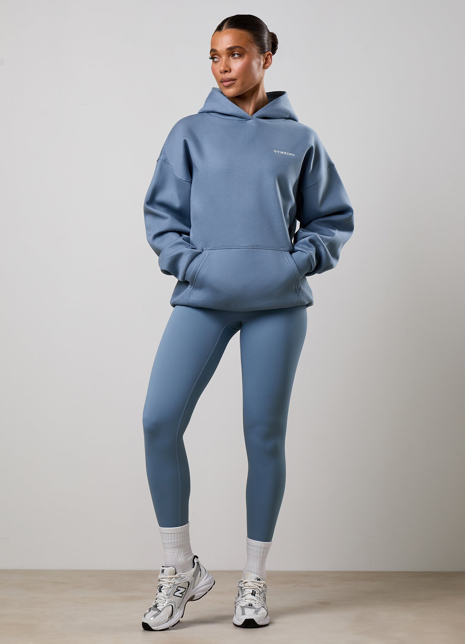 Gym King 365 Relaxed Fit Hoodie - Faded Indigo