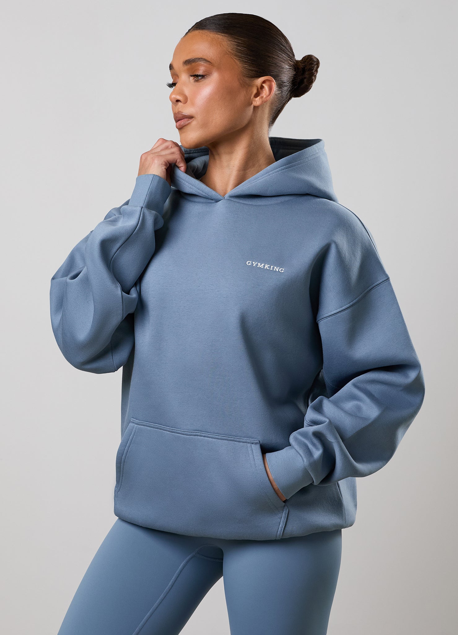 Gym King 365 Relaxed Fit Hoodie - Faded Indigo