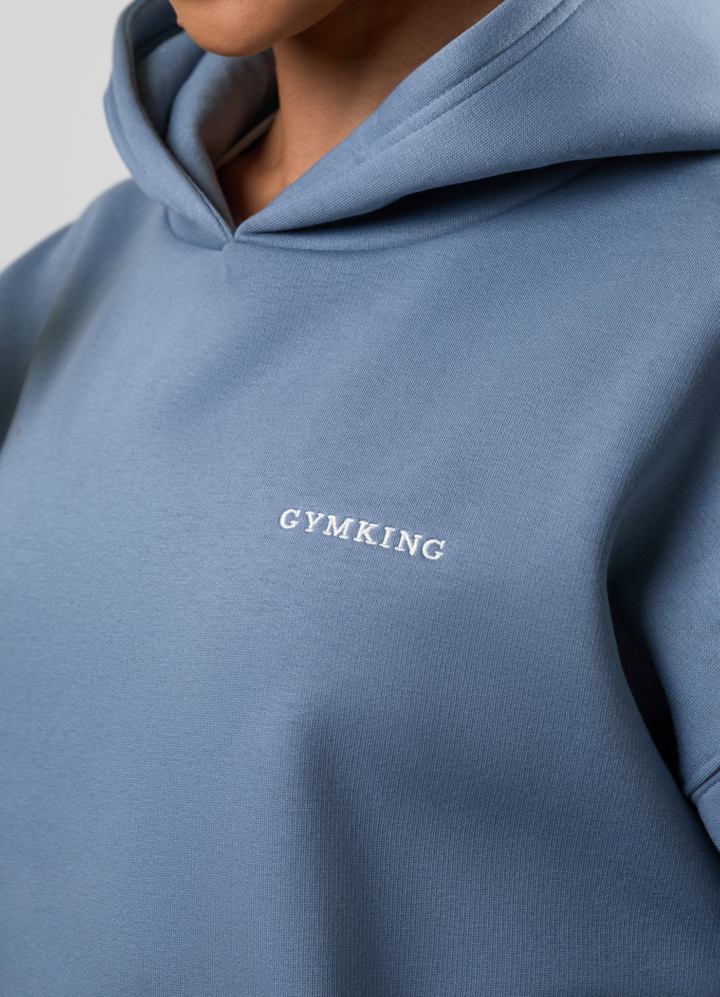 Gym King 365 Relaxed Fit Hoodie - Faded Indigo