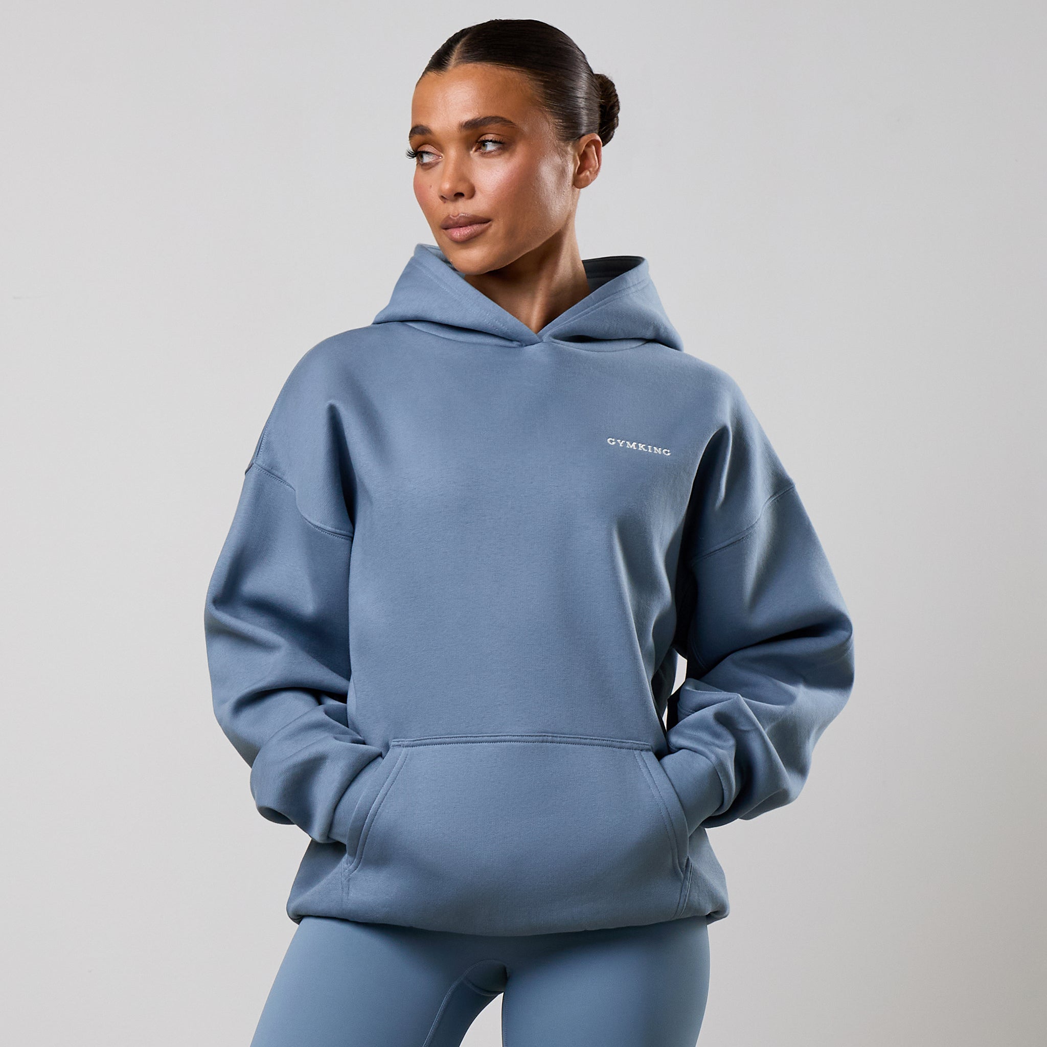 Gym King 365 Relaxed Fit Hoodie - Faded Indigo
