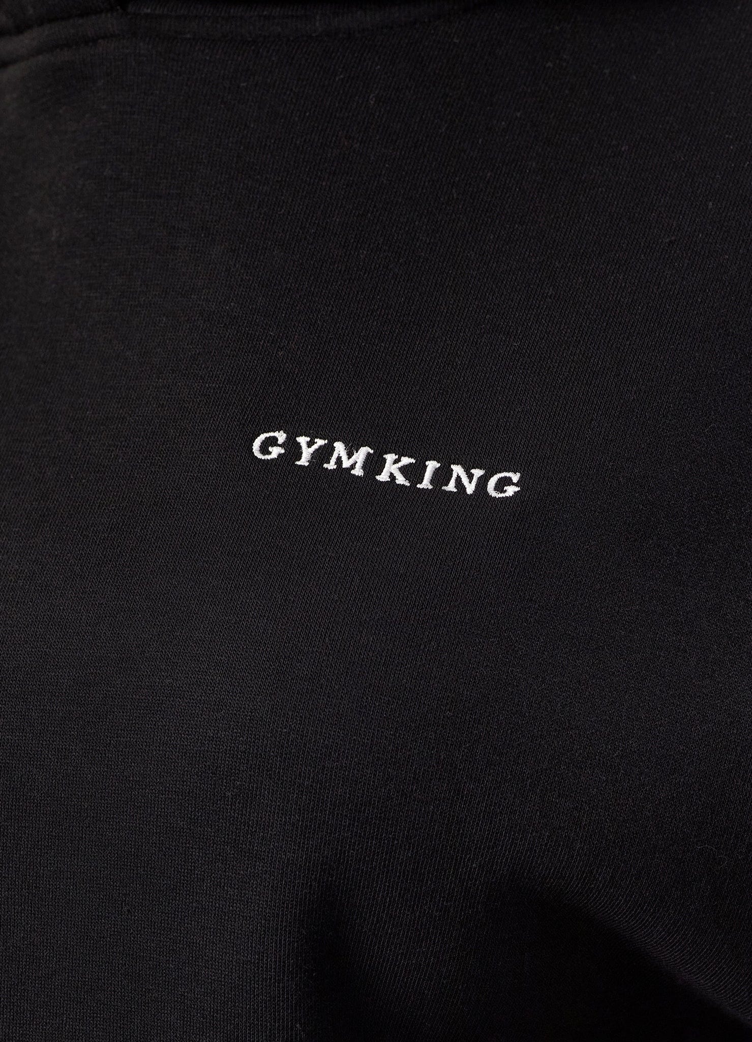 Gym King 365 Relaxed Fit Fleece Hoodie - Black