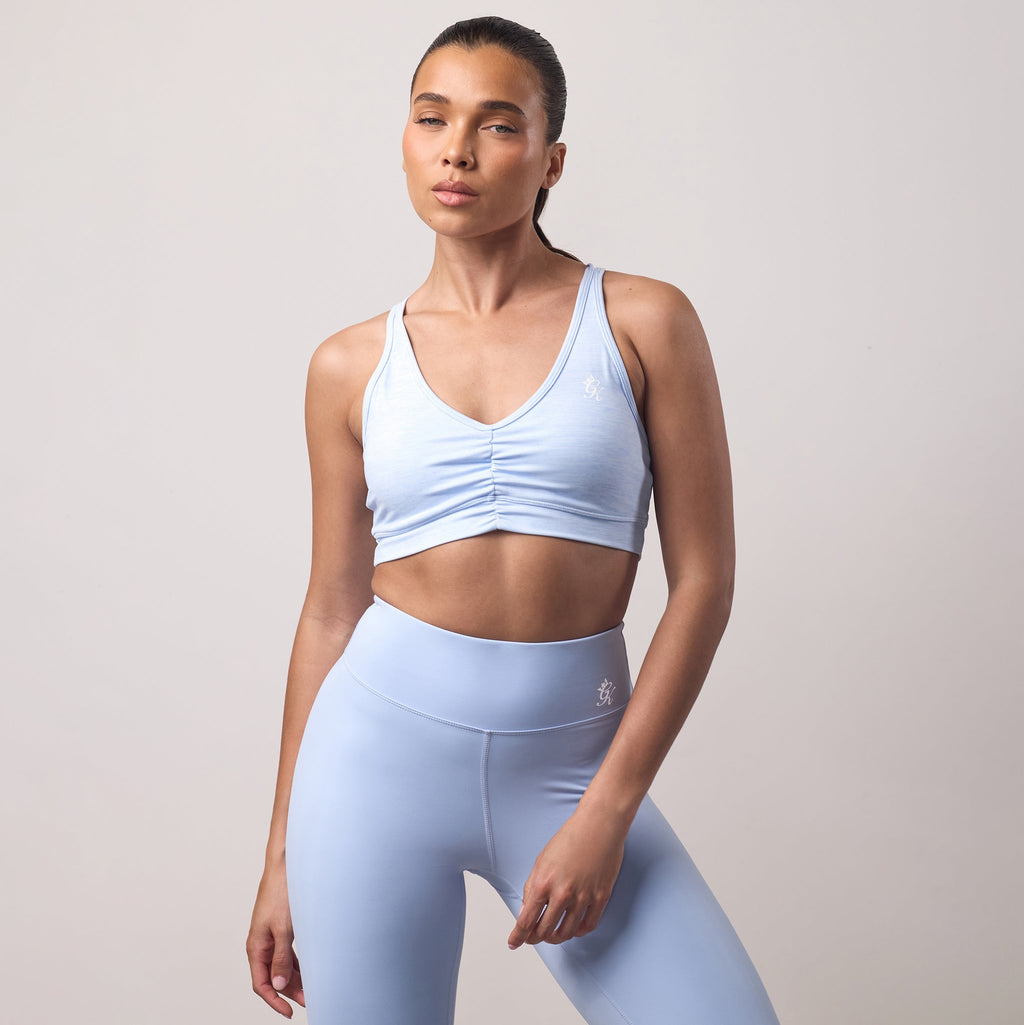 Gym King 365 Scrunch Bra - Hydrangea Blue Grindle