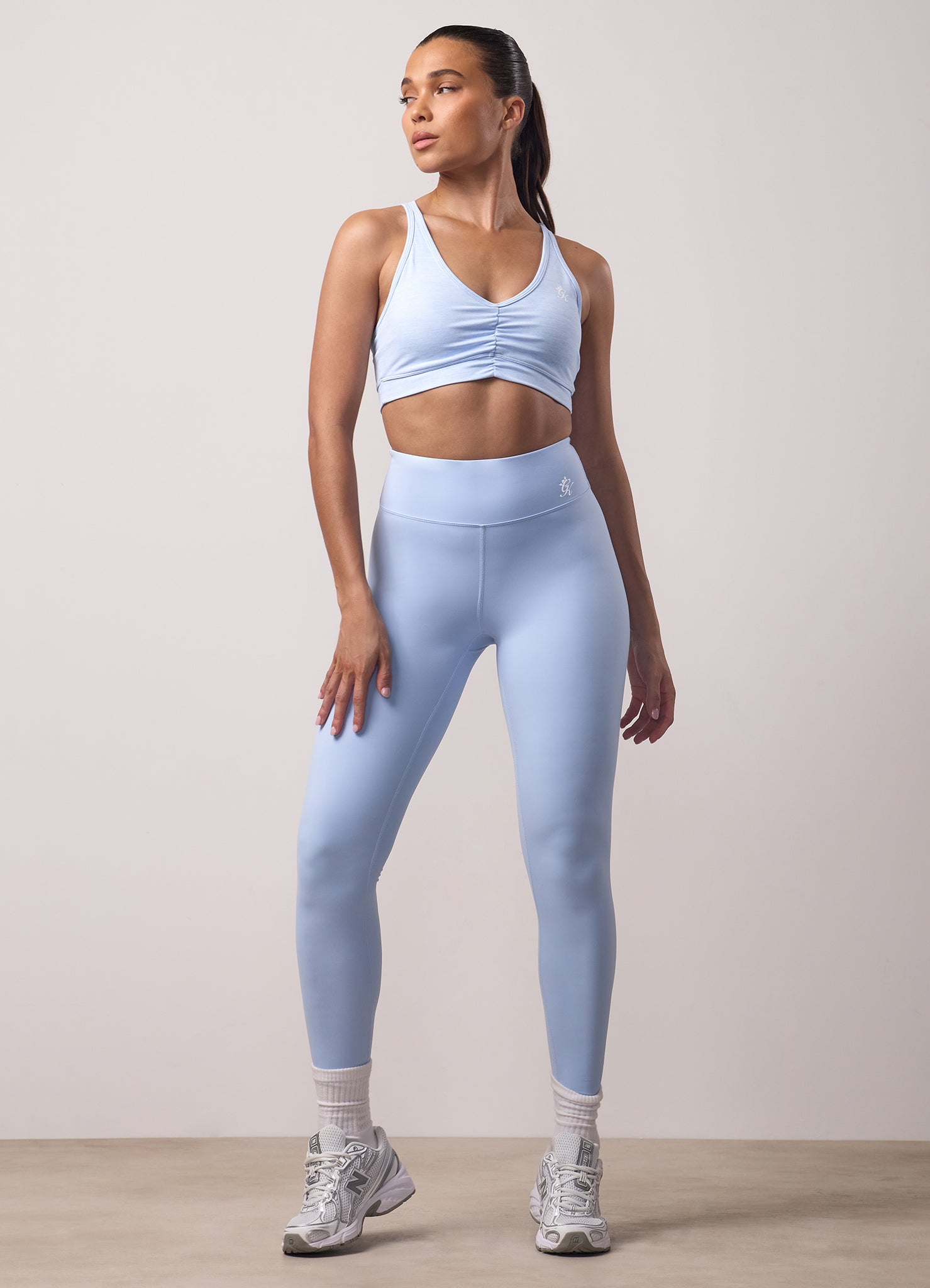 Gym King 365 Scrunch Bra - Hydrangea Blue Grindle