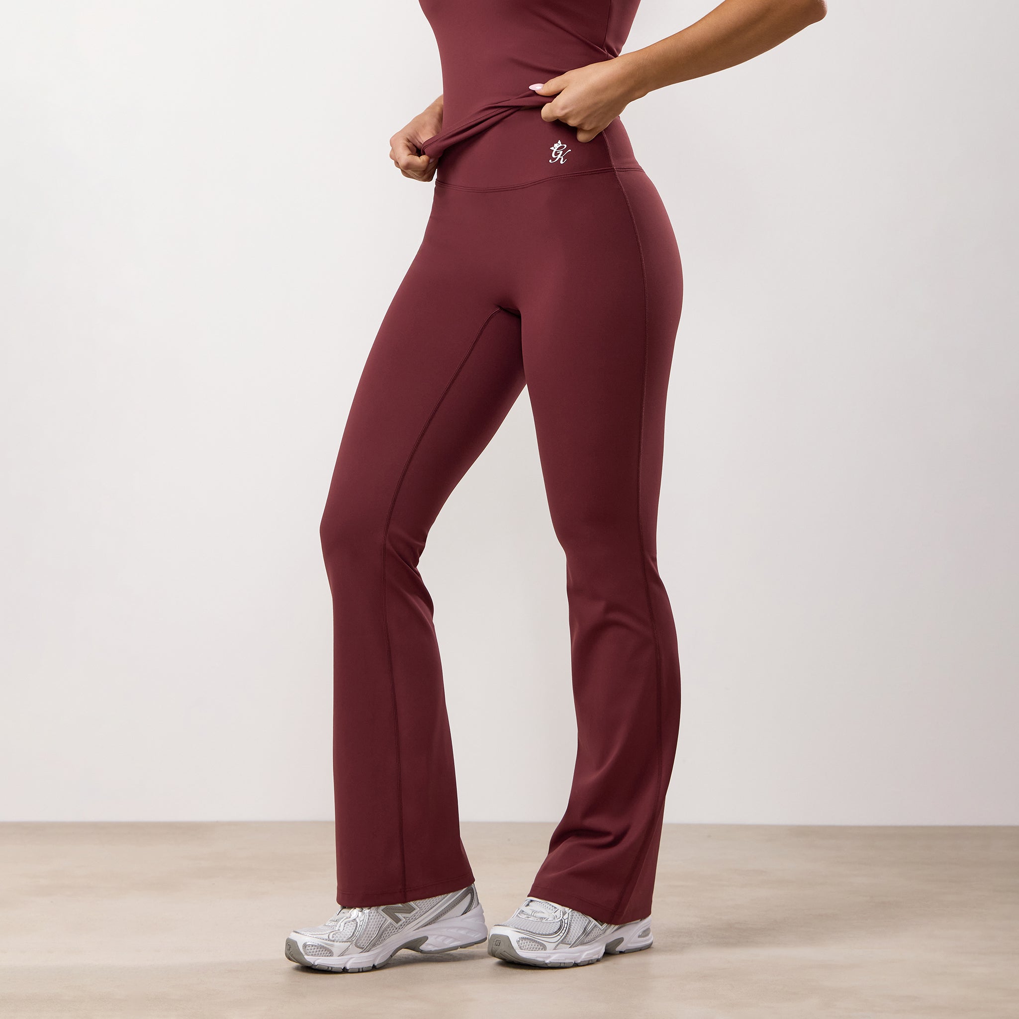 Gym King 365 Flared Yoga Legging Petite - Burgundy