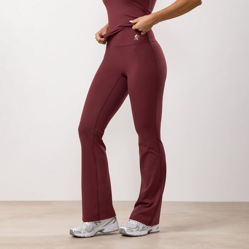 Gym King 365 Flared Yoga Legging Petite - Burgundy