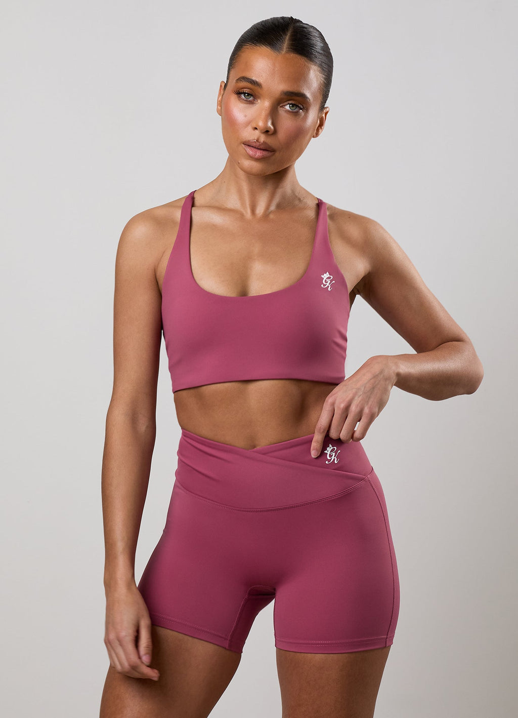 Gym King 365 Twist Back Bra - Berry