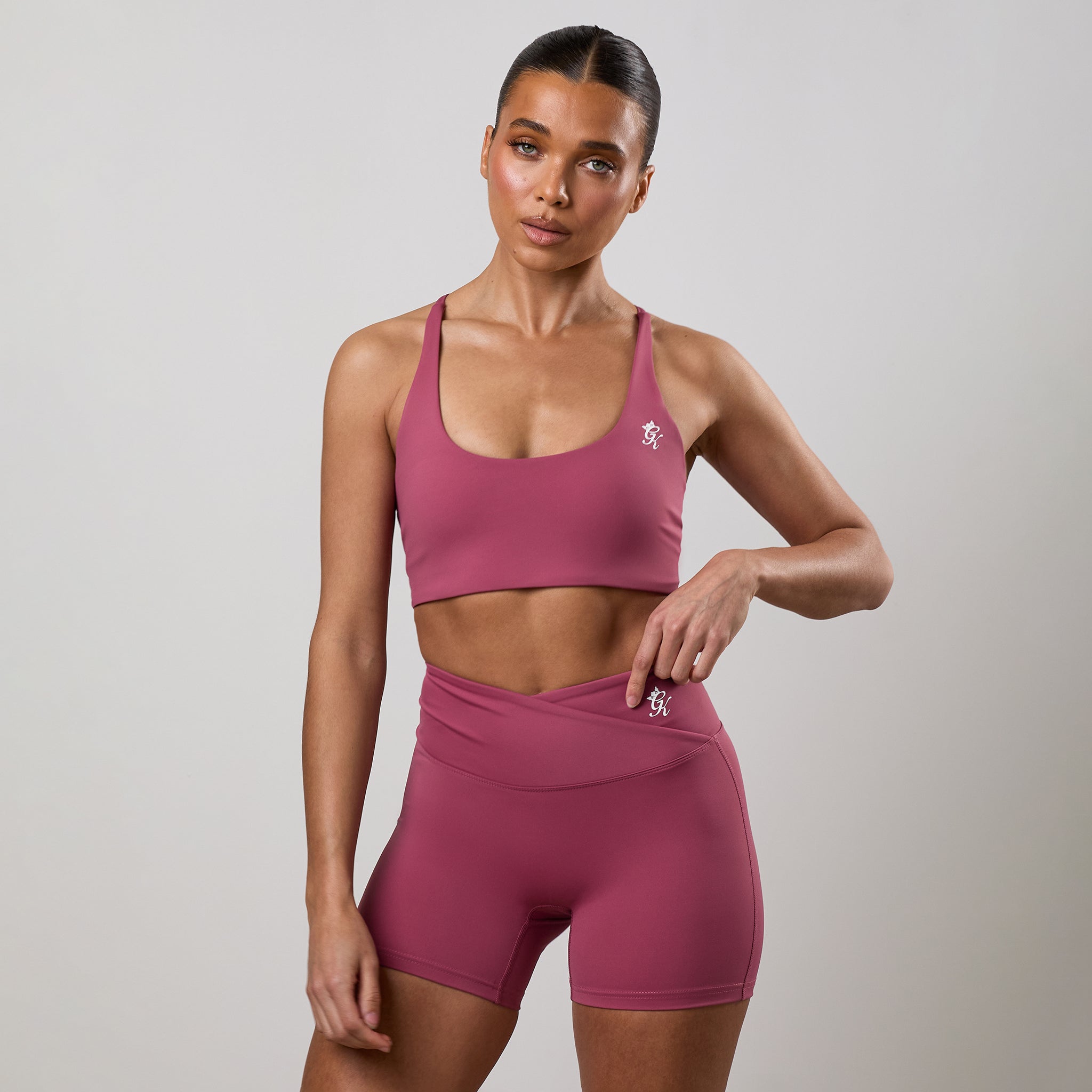 Gym King 365 Twist Back Bra - Berry