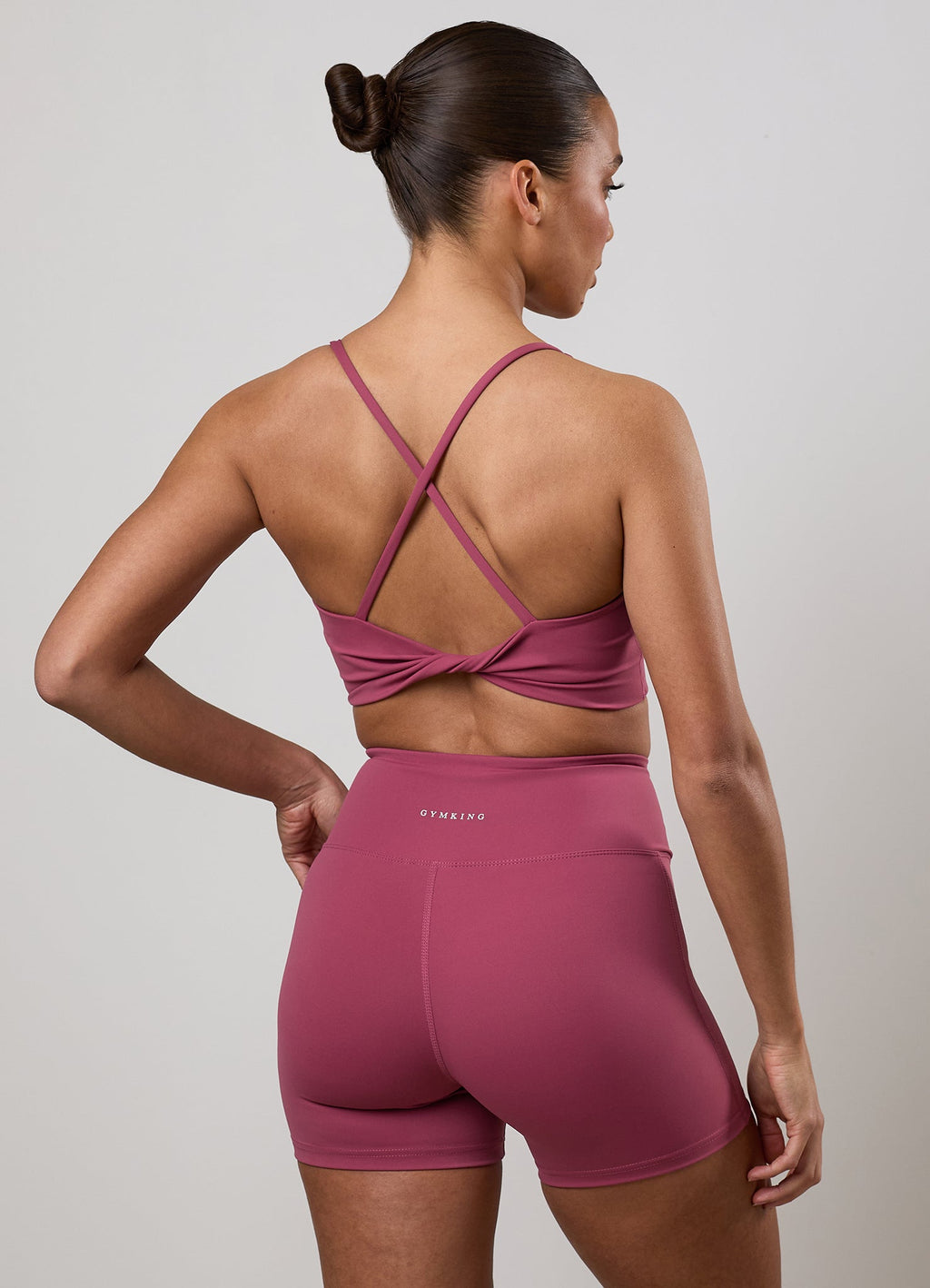 Gym King 365 Twist Back Bra - Berry