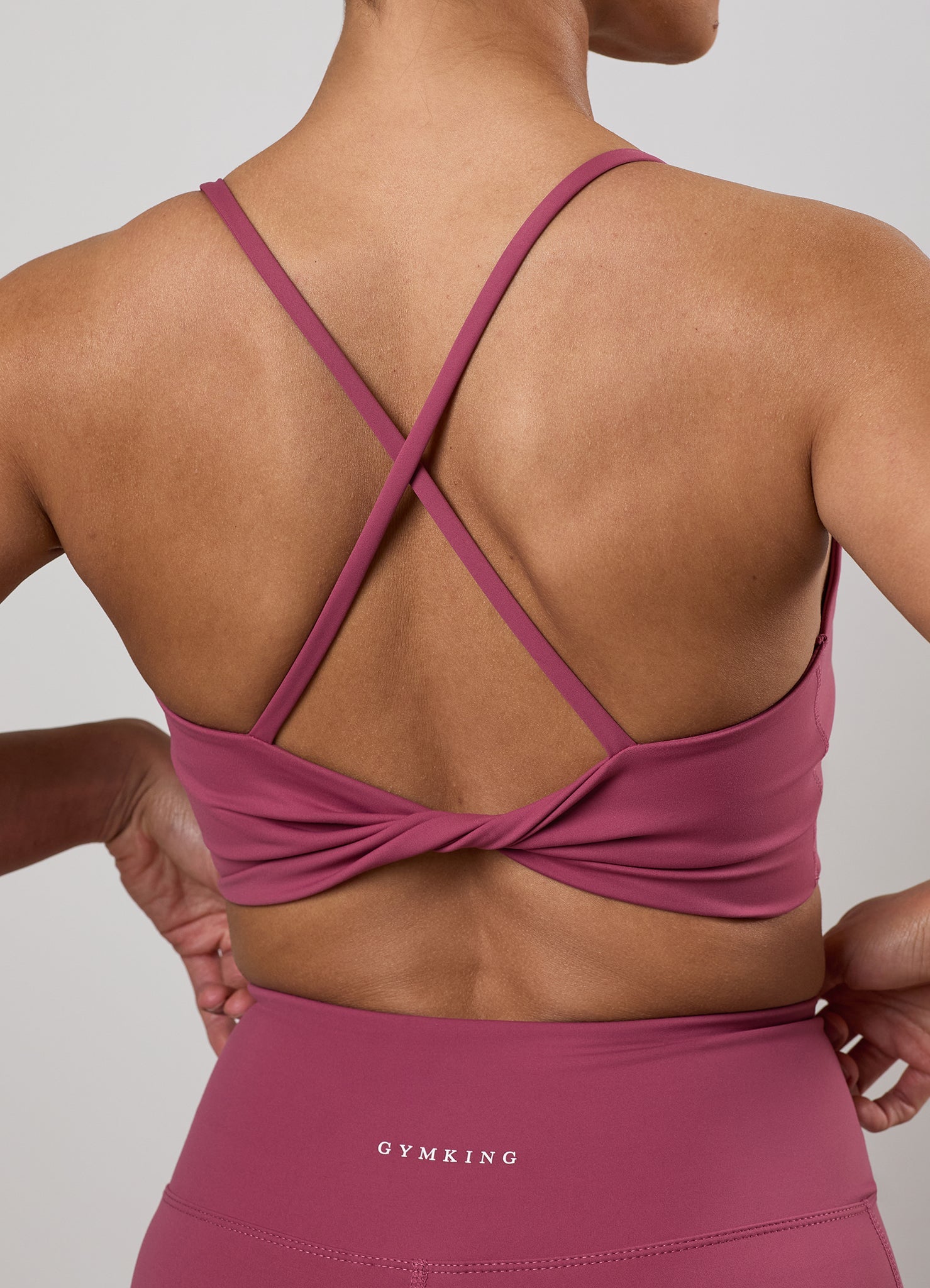 Gym King 365 Twist Back Bra - Berry