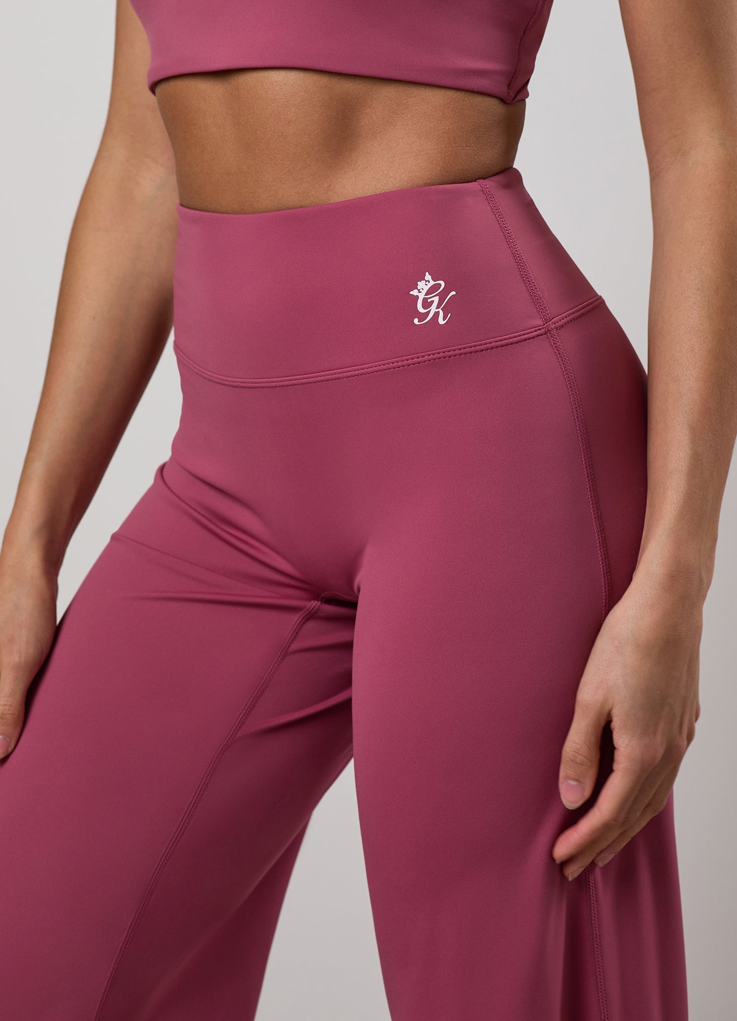 Gym King 365 Straight Leg Yoga Pant Petite - Berry