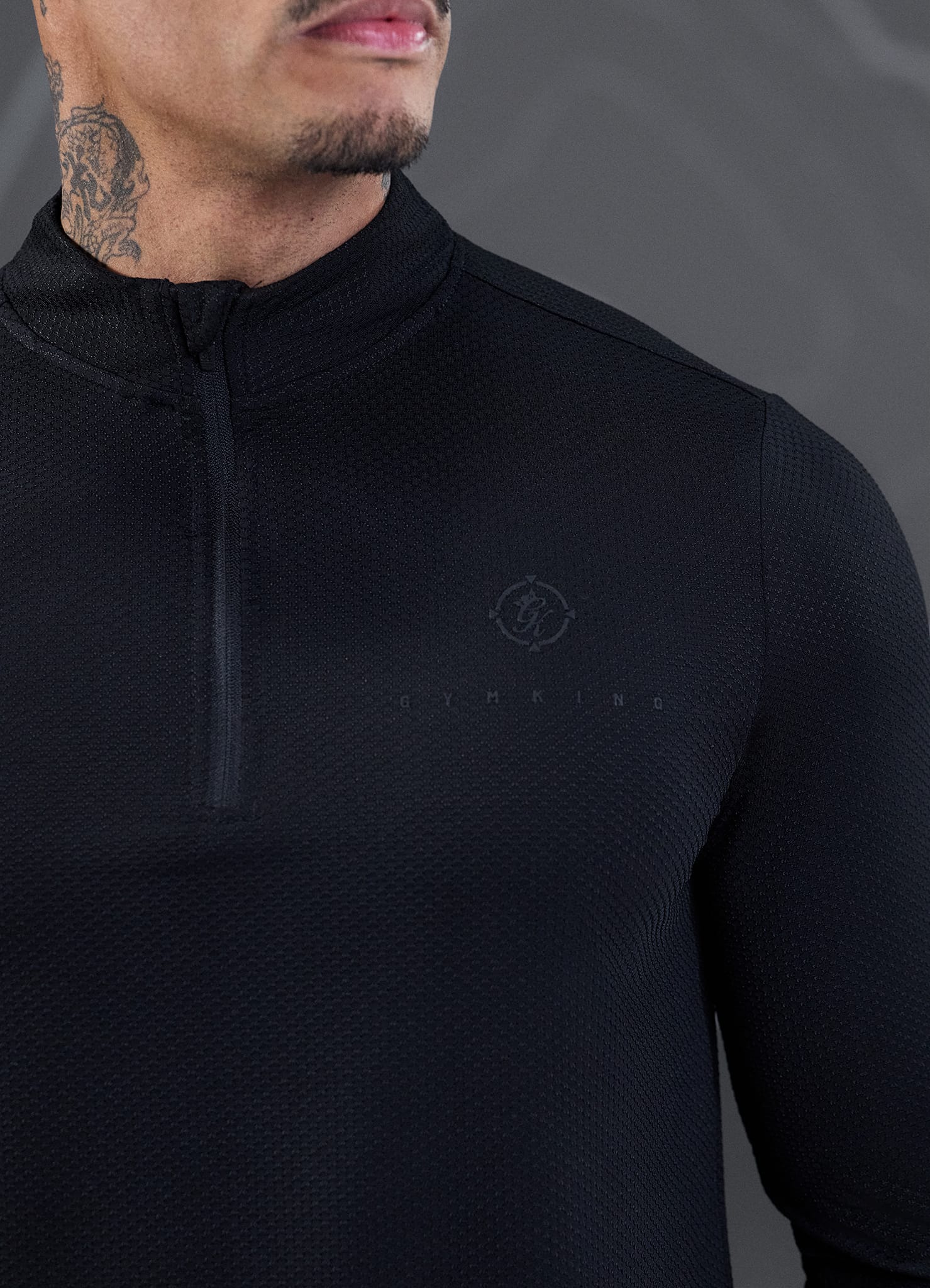Gym King Rebellion Rogue 1/4 Zip - Black