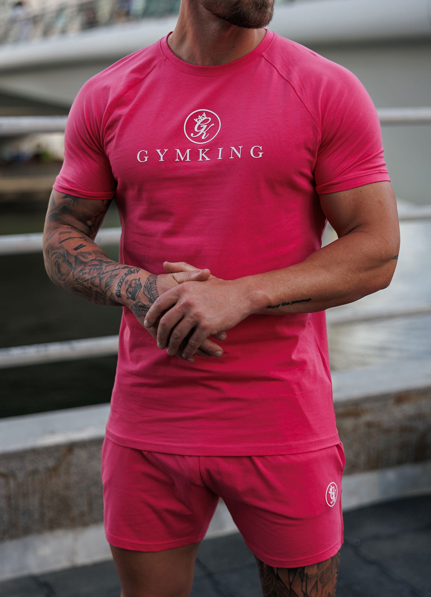 Gym King Pro Jersey Tee - Pink