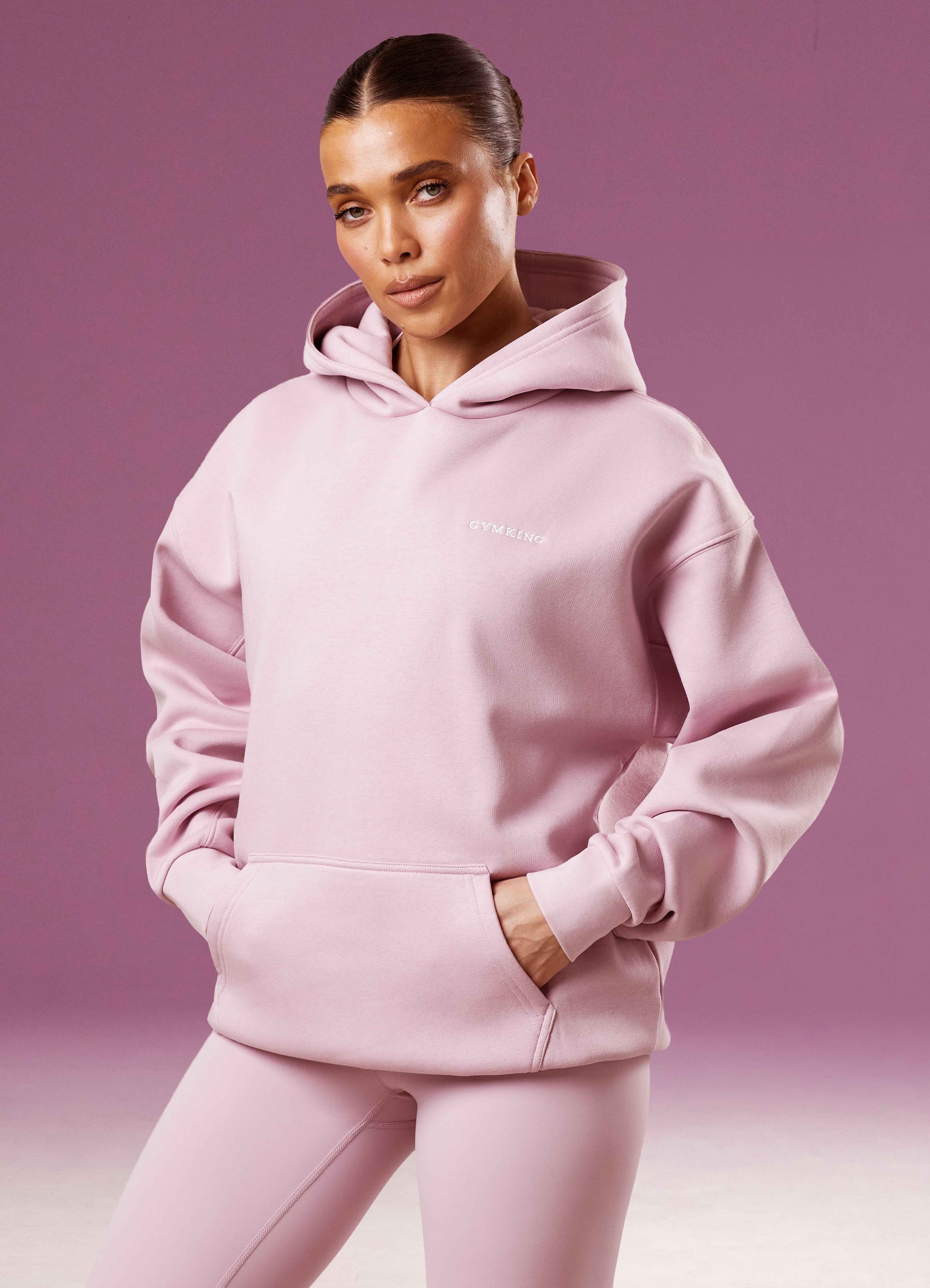 Gym King 365 Relaxed Fit Hoodie - Muted Mauve