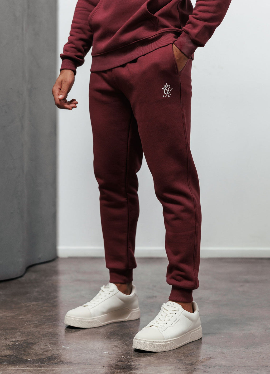 Gym King Fundamental Fleece Jogger - Burgundy