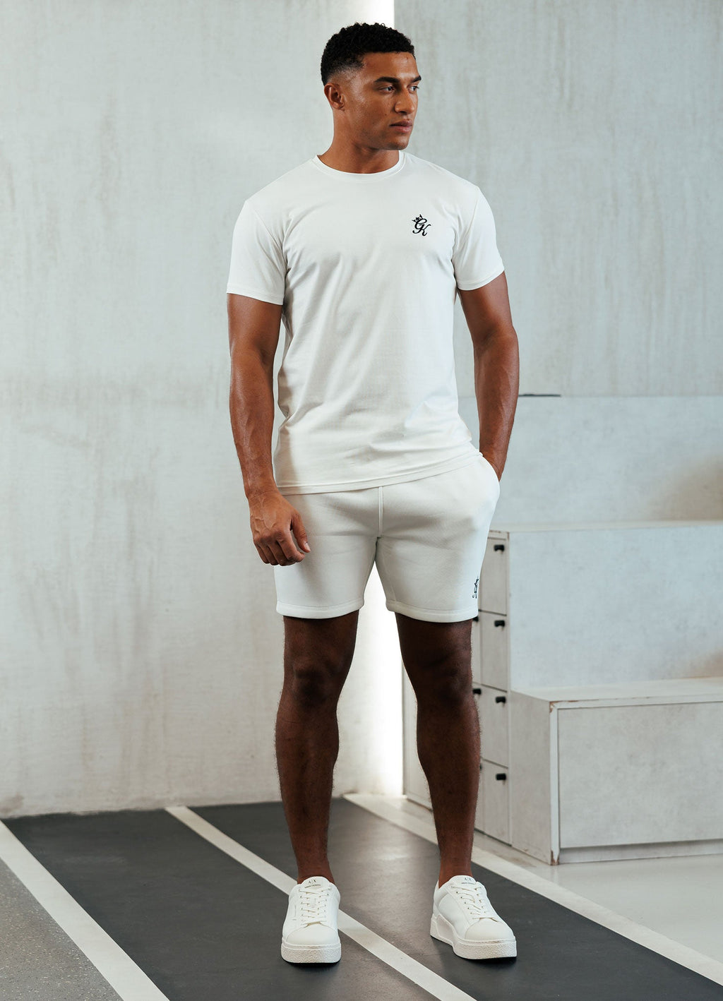 Gym King Fundamental Jersey Tee - Cream