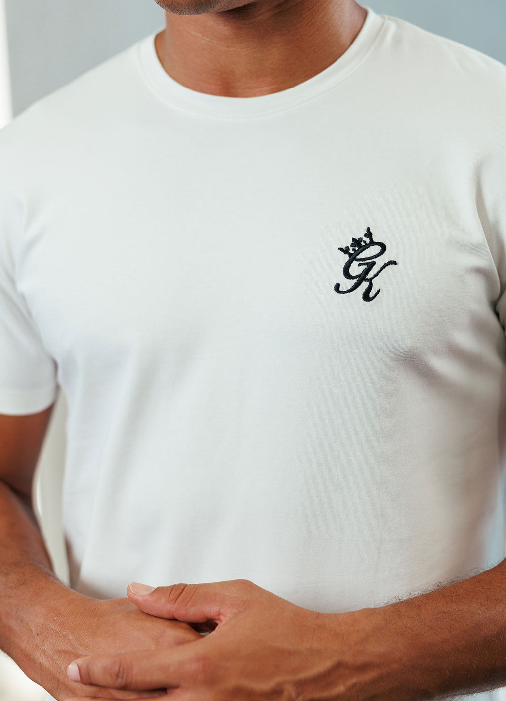 Gym King Fundamental Jersey Tee - Cream