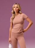 Gym King 365 Built-In Bra Tee - Pale Chestnut