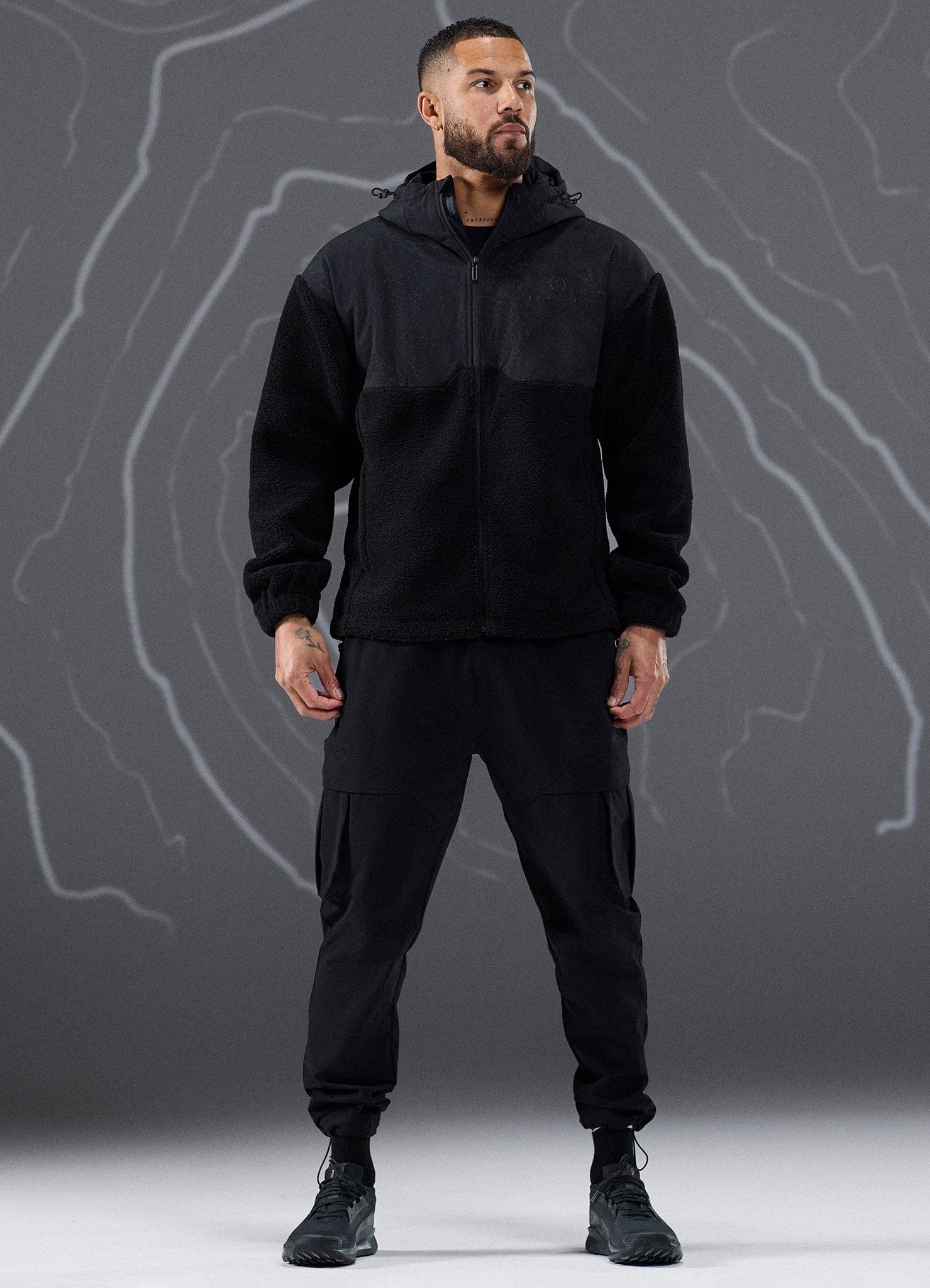 Gym King Rebellion Response Borg Jacket - Black