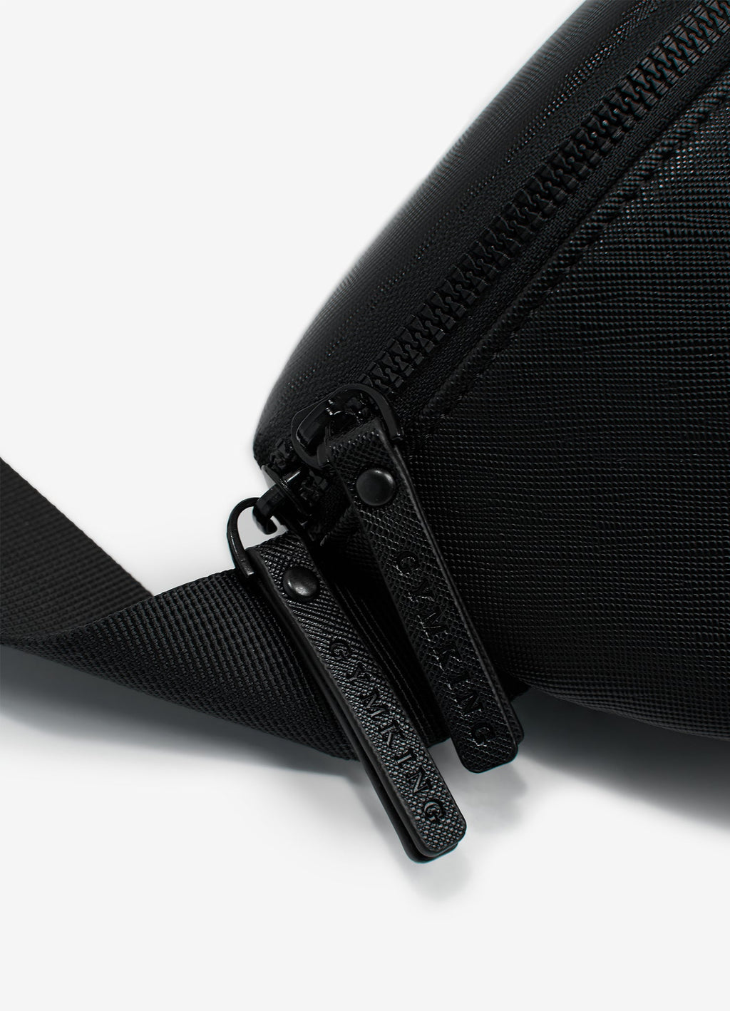 Gym King Debossed Belt Bag - Black