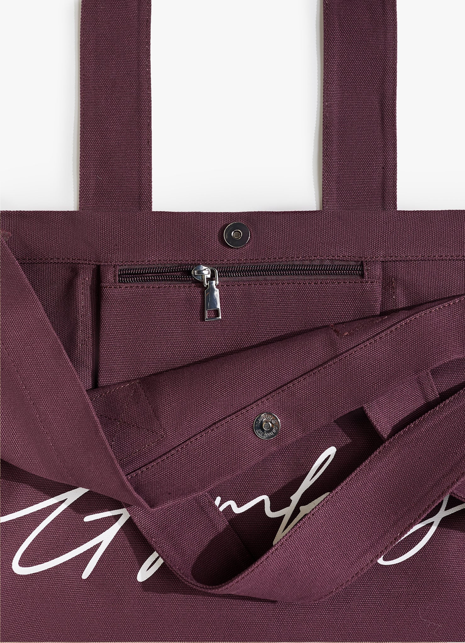 Gym King Script Tote Bag - Fig