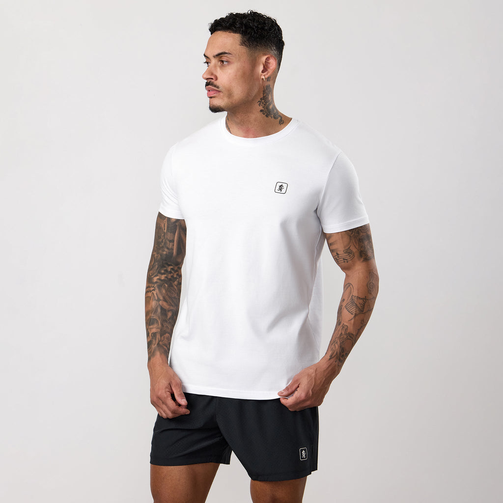 Gym King Apex Short Sleeve Tee - White