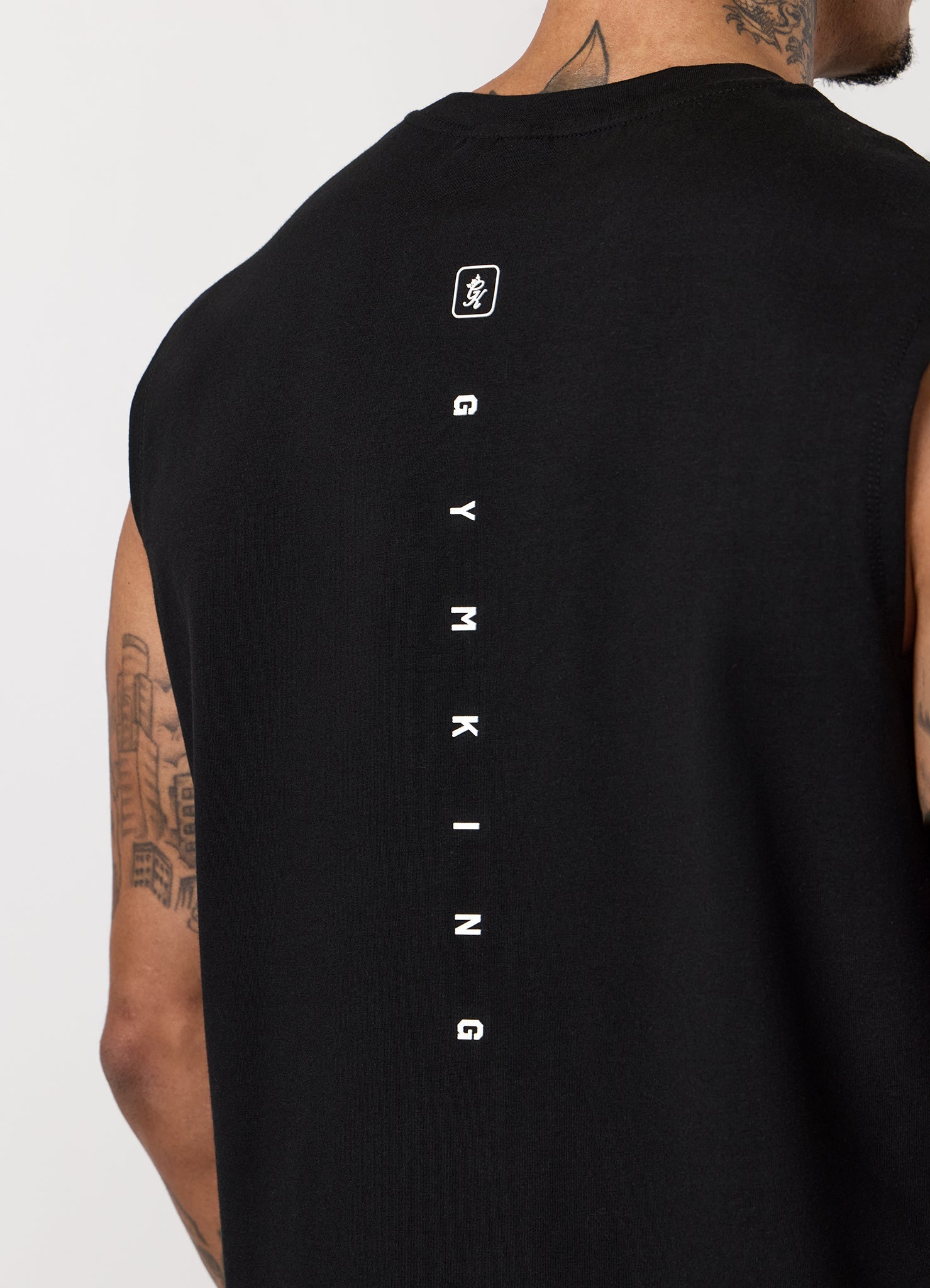 Gym King Apex Jersey Vest - Black