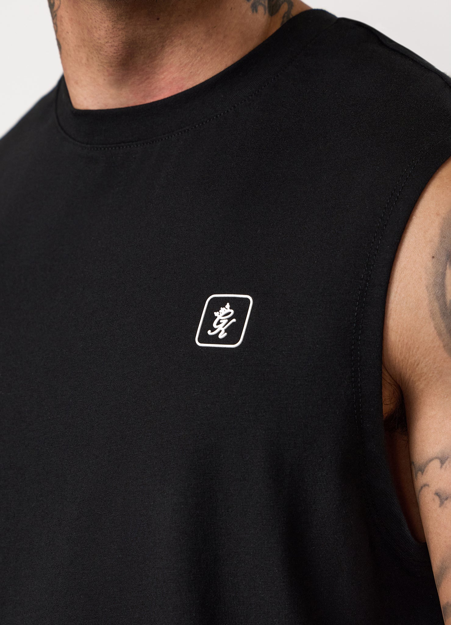 Gym King Apex Jersey Vest - Black