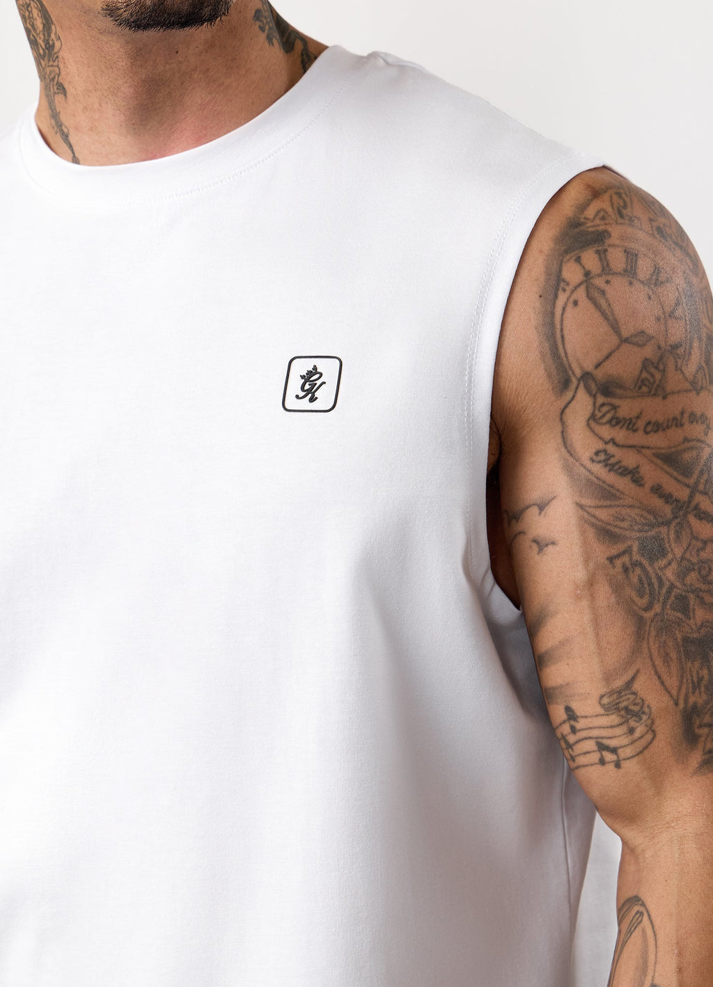 Gym King Apex Jersey Vest - White